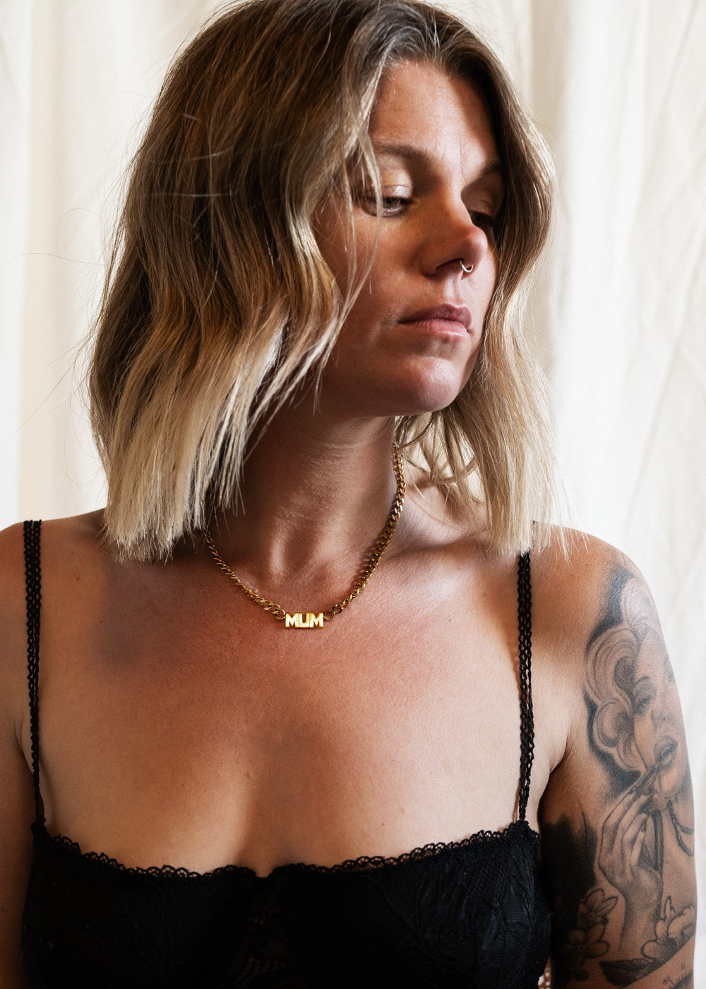 CHUNKY MUM NECKLACE GOLD