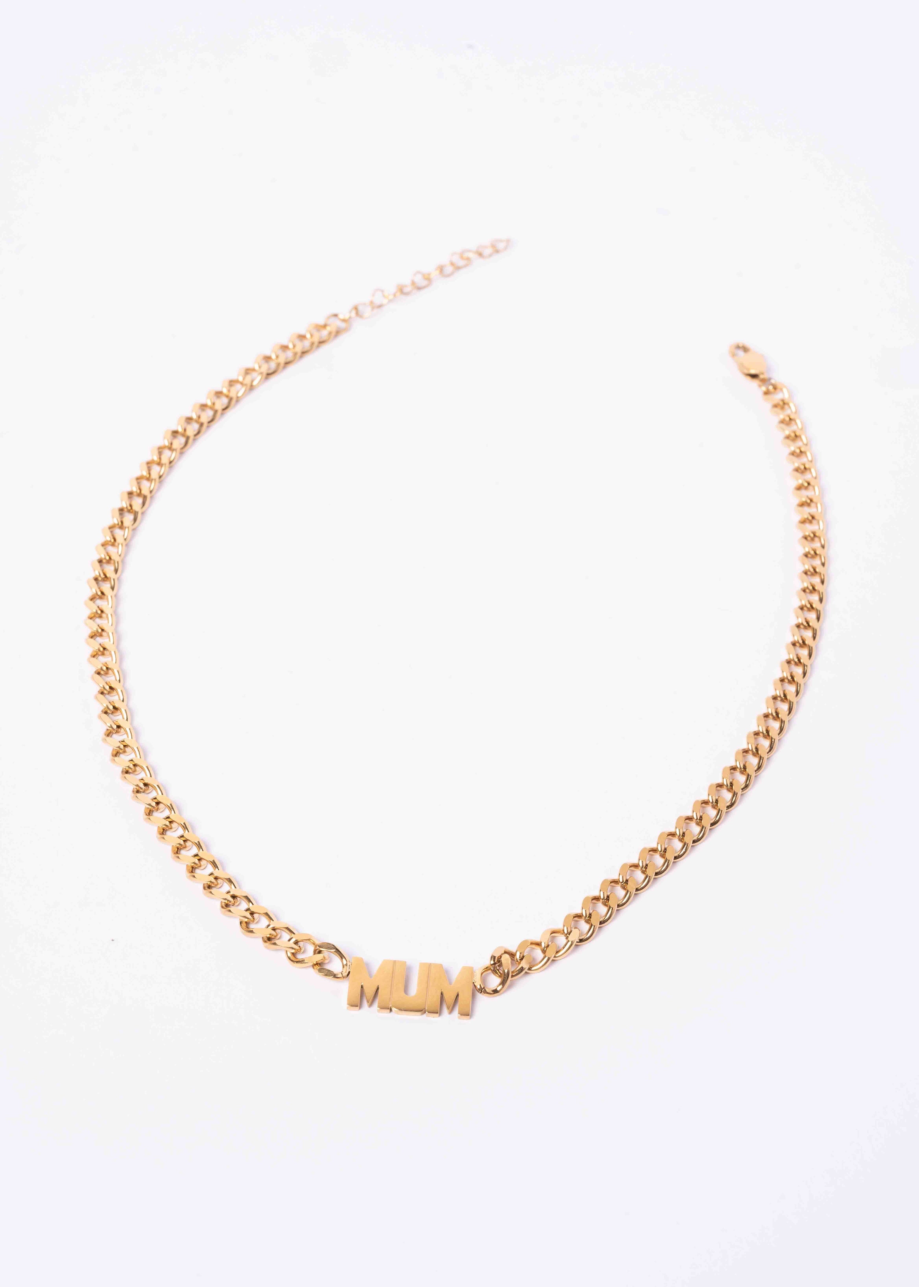 CHUNKY MUM NECKLACE GOLD