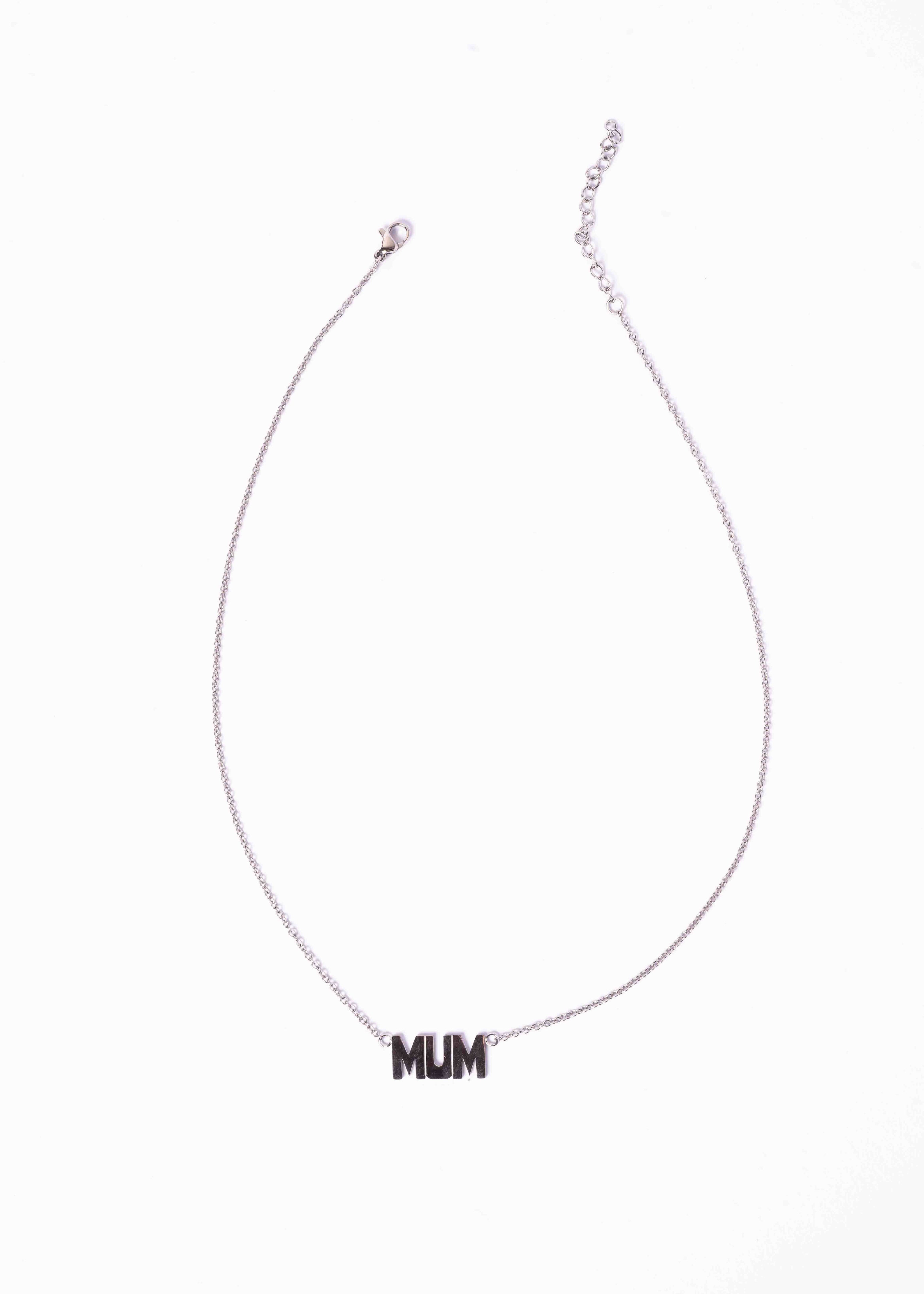 MUM NECKLACE SILVER